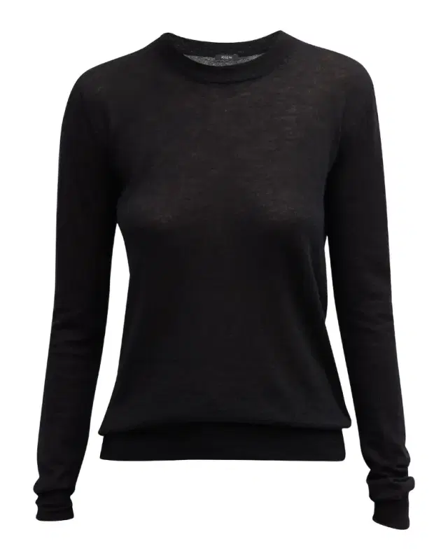Joseph Cashair Cashmere Crewneck Long-Sleeve Shirt