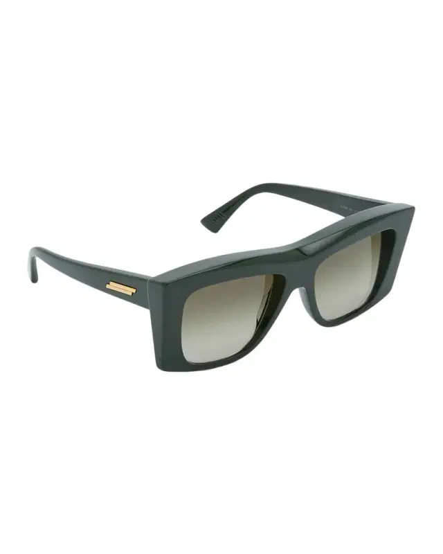 Beveled Acetate Rectangle Sunglasses