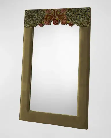 Haute House Peacock Floor Mirror, Sage | Thumbnail 4 Haute House Peacock Floor Mirror, Sage | Thumbnail 4