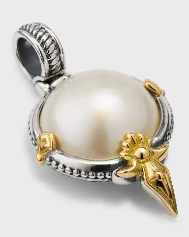 Konstantino Sterling Silver and 18K Gold Pearl Pendant | Thumbnail 3