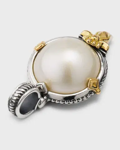 Konstantino Sterling Silver and 18K Gold Pearl Pendant | Thumbnail 4