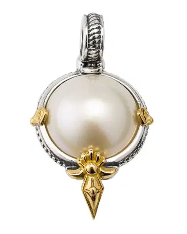 Konstantino Sterling Silver and 18K Gold Pearl Pendant | Thumbnail 1
