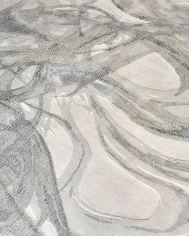 Exquisite Rugs Gianni Hand-Loomed Silver Rug | Thumbnail 8