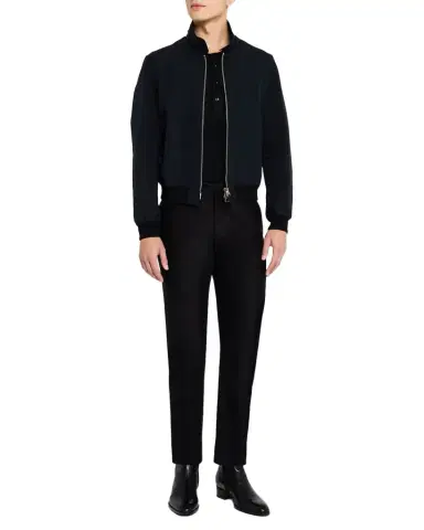 Tom Ford Men's Harrington Fine Poplin Blouson Jacket | Thumbnail 1