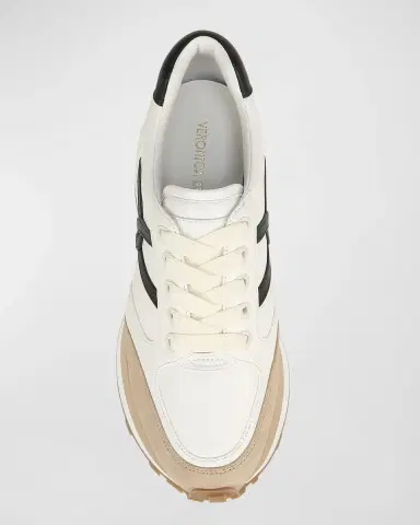 Veronica Beard Valentina Mixed Leather Retro Sneakers | Thumbnail 4