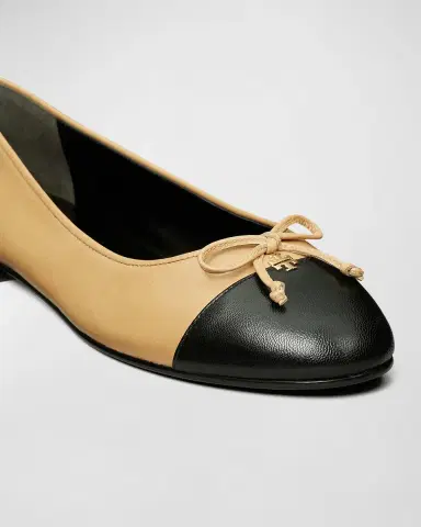 Tory Burch Bicolor Cap-Toe Ballerina Flats | Thumbnail 3 Tory Burch Bicolor Cap-Toe Ballerina Flats | Thumbnail 3