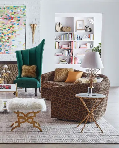 Haute House Kylee Leopard-Print Sofa | Thumbnail 4
