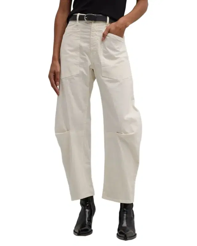 Shon Mid-Rise Cropped Pants