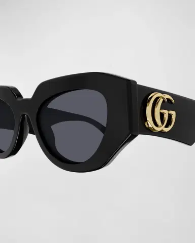 Gucci Geometric Acetate Butterfly Sunglasses | Thumbnail 2 Gucci Geometric Acetate Butterfly Sunglasses | Thumbnail 2