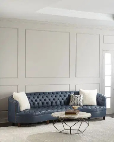 Haute House Magnolia Tufted Leather Sofa - 95" | Thumbnail 3 Haute House Magnolia Tufted Leather Sofa - 95" | Thumbnail 3