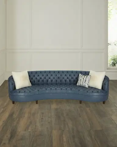 Haute House Magnolia Tufted Leather Sofa - 95" | Thumbnail 1 Haute House Magnolia Tufted Leather Sofa - 95" | Thumbnail 1