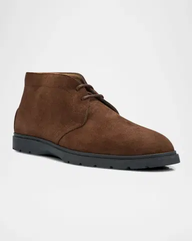 Tod's Men's Polacco Ibrido Estivo Suede Chukka Boots | Thumbnail 3