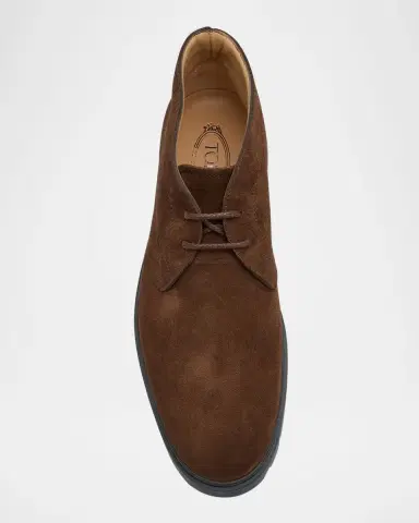 Tod's Men's Polacco Ibrido Estivo Suede Chukka Boots | Thumbnail 5