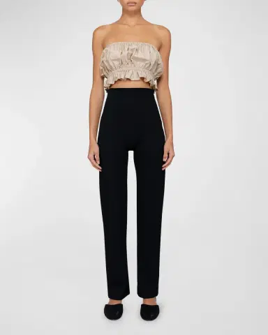 LESET Rio II High-Waist Straight-Leg Pants | Thumbnail 2