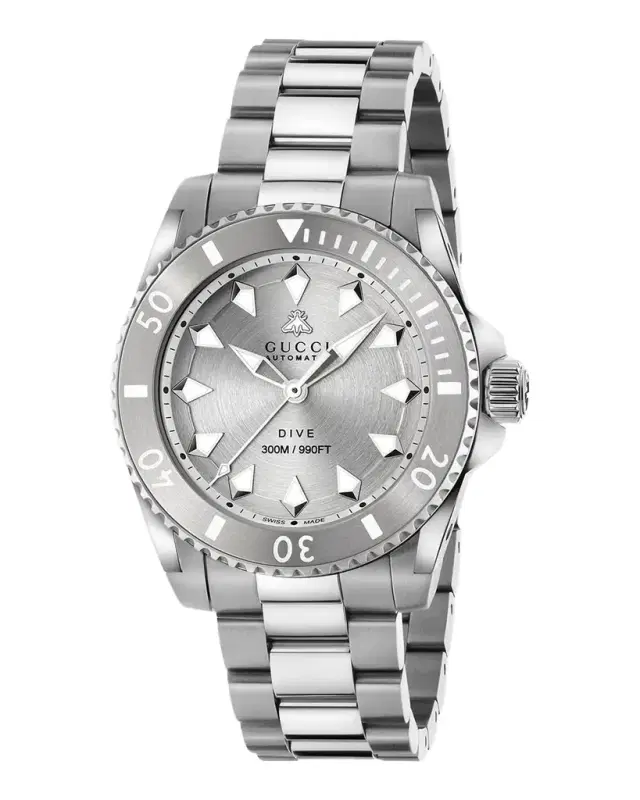 Gucci Dive Steel Bracelet Watch, 40mm