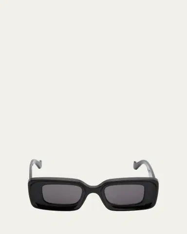 Loewe Anagram Beveled Acetate Rectangle Sunglasses | Thumbnail 5 Loewe Anagram Beveled Acetate Rectangle Sunglasses | Thumbnail 5