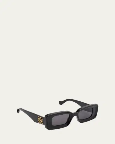 Loewe Anagram Beveled Acetate Rectangle Sunglasses | Thumbnail 6 Loewe Anagram Beveled Acetate Rectangle Sunglasses | Thumbnail 6