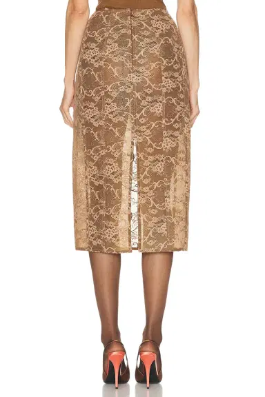 Acne Studios Icasso Romantic Flower Lace Skirt | Thumbnail 4