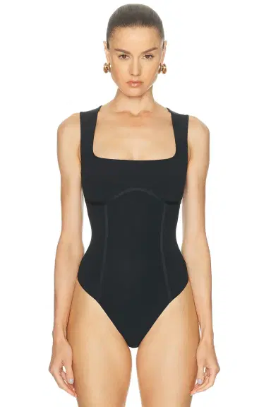 Fleur du Mal Organic Cotton Scoop Neck Bodysuit | Thumbnail 2 Fleur du Mal Organic Cotton Scoop Neck Bodysuit | Thumbnail 2