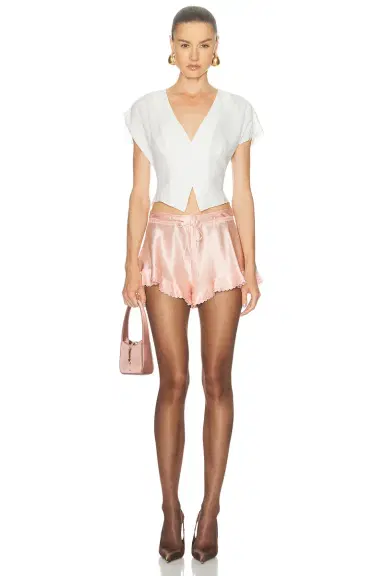 Fleur du Mal Georgette Flounce Top | Thumbnail 4 Fleur du Mal Georgette Flounce Top | Thumbnail 4