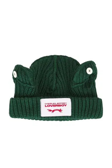 Charles Jeffrey Loverboy Chunky Frog Beanie | Thumbnail 1 Charles Jeffrey Loverboy Chunky Frog Beanie | Thumbnail 1