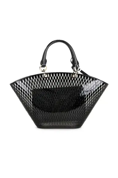 Tom Ford Cut Out Patent Leather Medium Panier Bag | Thumbnail 3