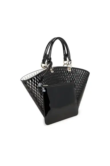 Tom Ford Cut Out Patent Leather Medium Panier Bag | Thumbnail 4