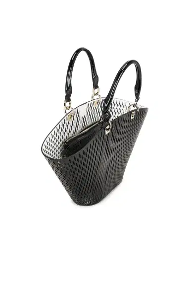 Tom Ford Cut Out Patent Leather Medium Panier Bag | Thumbnail 5