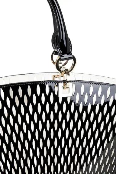 Tom Ford Cut Out Patent Leather Medium Panier Bag | Thumbnail 7
