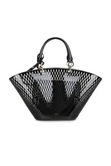 Tom Ford Cut Out Patent Leather Medium Panier Bag | Thumbnail 1