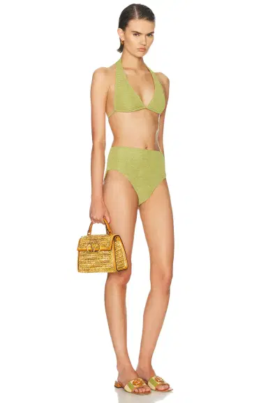 Valentino Garavani Crochet Raffia VSLING Top Handle Bag | Thumbnail 2