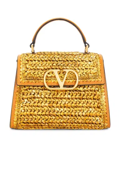 Valentino Garavani Crochet Raffia VSLING Top Handle Bag | Thumbnail 3