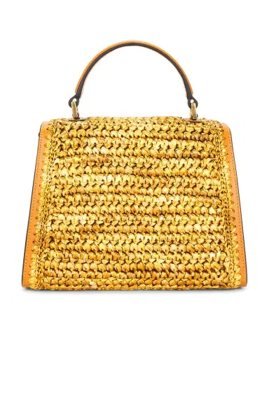 Valentino Garavani Crochet Raffia VSLING Top Handle Bag | Thumbnail 4