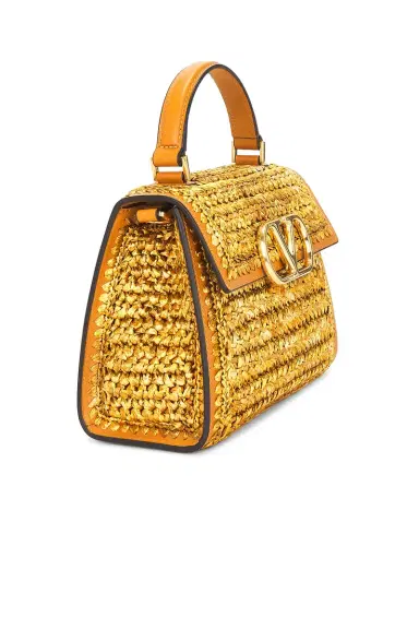 Valentino Garavani Crochet Raffia VSLING Top Handle Bag | Thumbnail 5