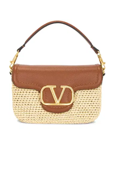 Valentino Garavani Crochet Raffia Alltime Shoulder Bag | Thumbnail 2