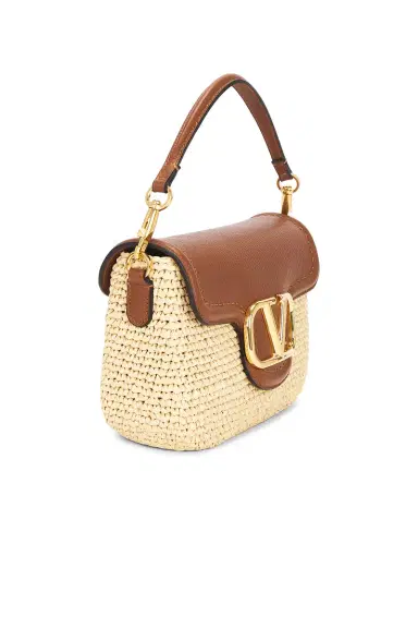 Valentino Garavani Crochet Raffia Alltime Shoulder Bag | Thumbnail 4