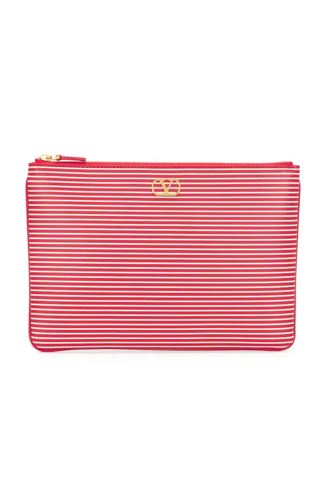 Valentino Garavani VLogo Signature Medium Flat Pouch