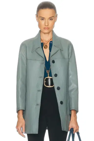 Chloé Leather Coat | Thumbnail 1 Chloé Leather Coat | Thumbnail 1