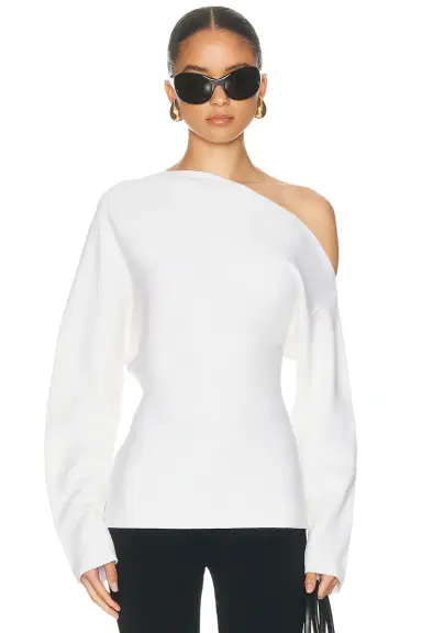EAVES Rachelle Draped Knit Top | Thumbnail 3 EAVES Rachelle Draped Knit Top | Thumbnail 3