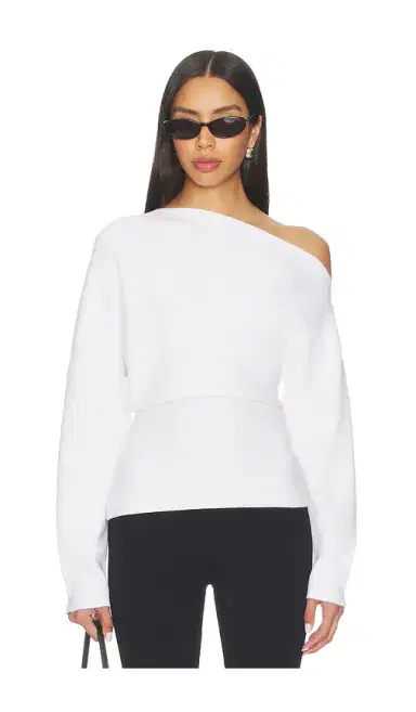 EAVES Rachelle Draped Knit Top | Thumbnail 1 EAVES Rachelle Draped Knit Top | Thumbnail 1