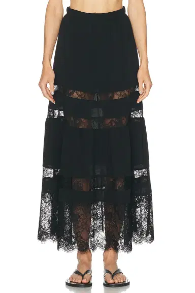 Fleur du Mal Adeline Maxi Skirt | Thumbnail 1 Fleur du Mal Adeline Maxi Skirt | Thumbnail 1