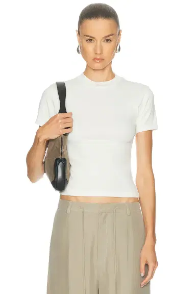 EAVES Bonnie High Neck Baby Tee | Thumbnail 3 EAVES Bonnie High Neck Baby Tee | Thumbnail 3