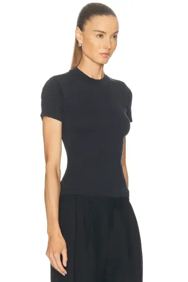 EAVES Bonnie High Neck Baby Tee | Thumbnail 4 EAVES Bonnie High Neck Baby Tee | Thumbnail 4