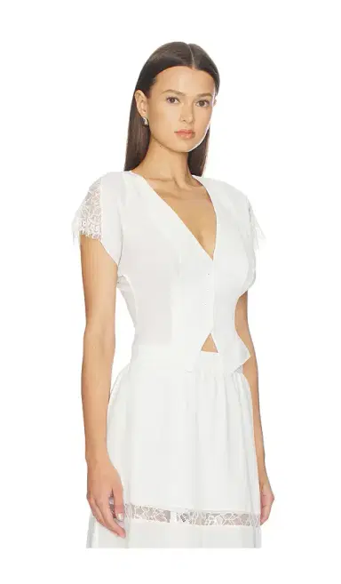 Fleur du Mal Georgette Flounce Top | Thumbnail 2 Fleur du Mal Georgette Flounce Top | Thumbnail 2