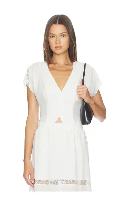 Fleur du Mal Georgette Flounce Top | Thumbnail 1 Fleur du Mal Georgette Flounce Top | Thumbnail 1