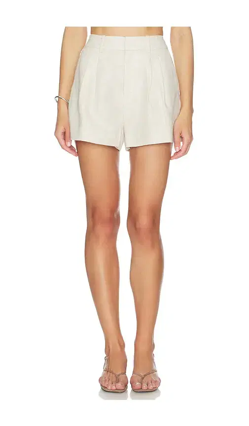 Good American Linen Trouser Shorts