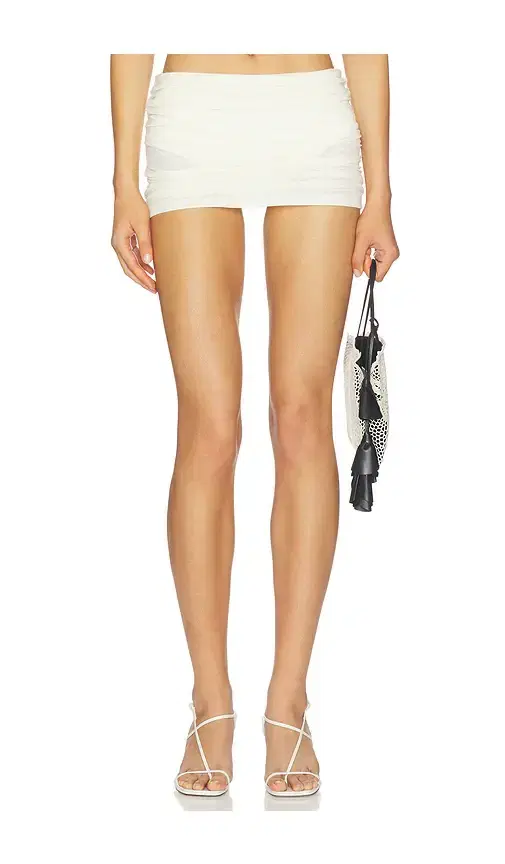 Montce x Elsa Hosk Ruched Micro Skirt