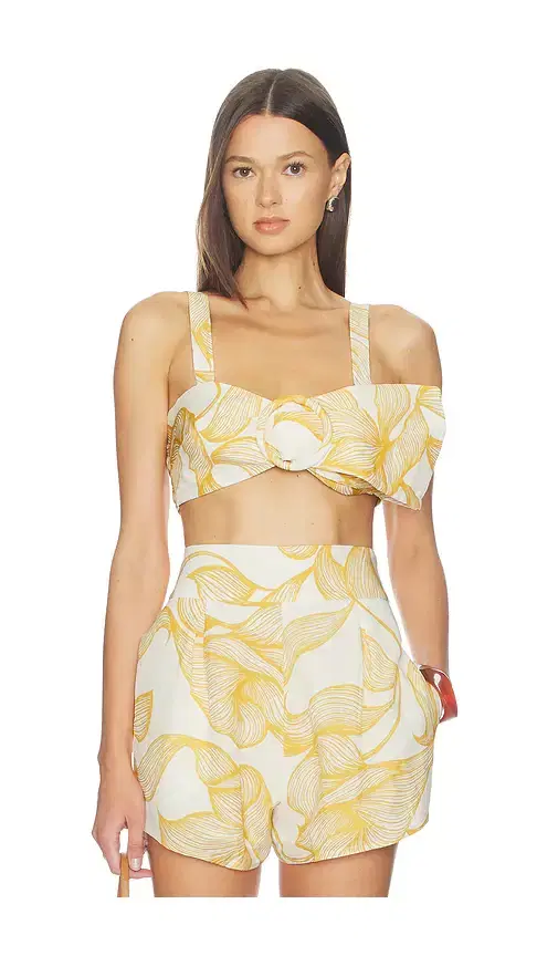 ADRIANA DEGREAS Foliage Bralette Top