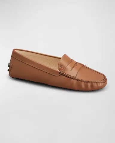 Tod's Leather Driver Penny Loafers | Thumbnail 2