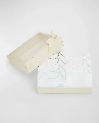Marie-Chantal Kid's Picot Pima Cotton 7-Piece Bodysuit Set | Thumbnail 4